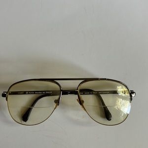 BerDel Sferoflex Phillip half frame bronze aviator glasses $5/25